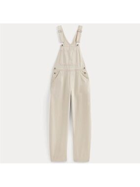 Everlane Cream Beige Women's Denim Overalls